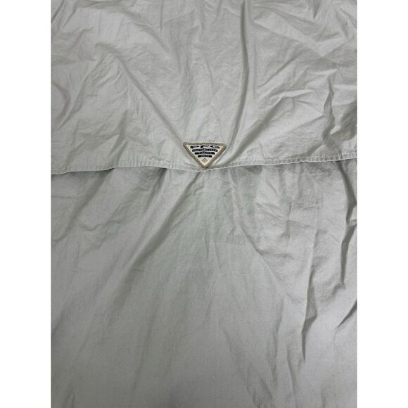 Columbia PFG Short Sleeve Button Down Shirt Men's Size Medium Beige - Picture 3 of 11